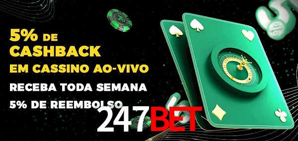 Promoções do cassino ao Vivo 247bet